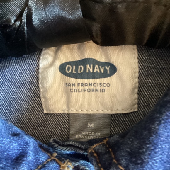 Old Navy dark wash denim jean jacket, size M Medium - Picture 5 of 7